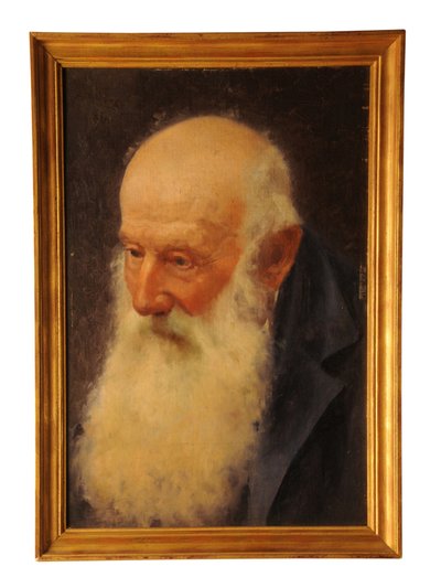 Oljemaleri av en eldre mann av Alfredo Chicco