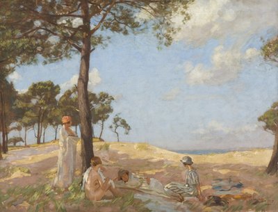 Badende, Pas de Calais av Algernon Mayow Talmage