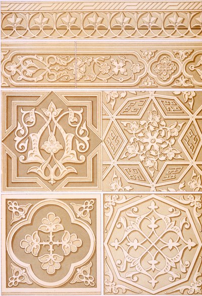 Detaljerte studier av arkitektonisk dekorasjon, pub. 1883. av Alhusain Fawzy