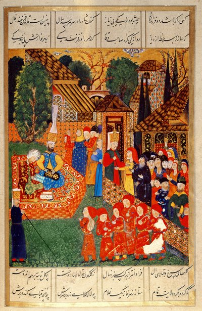 En janitsjaroffiser som rekrutterer devsirme for Sultan Suleyman I (1495-1566), fra 