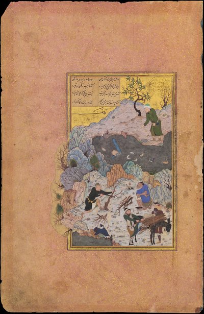 The Anecdote of the Man Who Fell into the Water, Folio 44r from a... dated A.H. 892A.D. 1487.    1192033   no       norwegian Successfully Translated  Original: Louise Albertine de Brandt, Baroness von Grapendorf Translat: Louise Albertine de Brandt, Baron av Ali Mashhadi