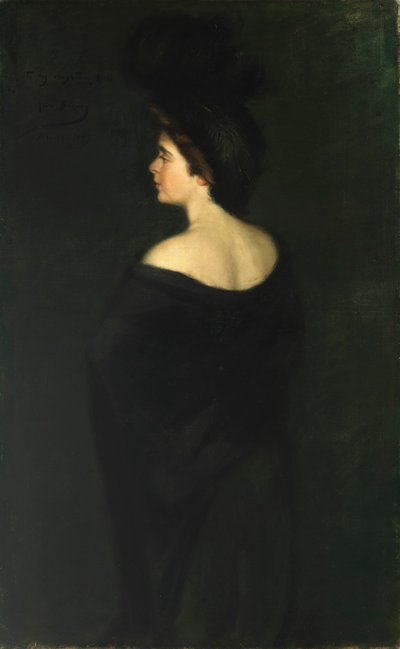 Laura in Blacks, 1899. av Alice Pike Barney