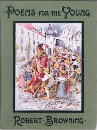 Forside: Og etter ham presset barna, illustrasjon fra Poems for the Young: Robert Browning, ca. 1920 av Alice Ross