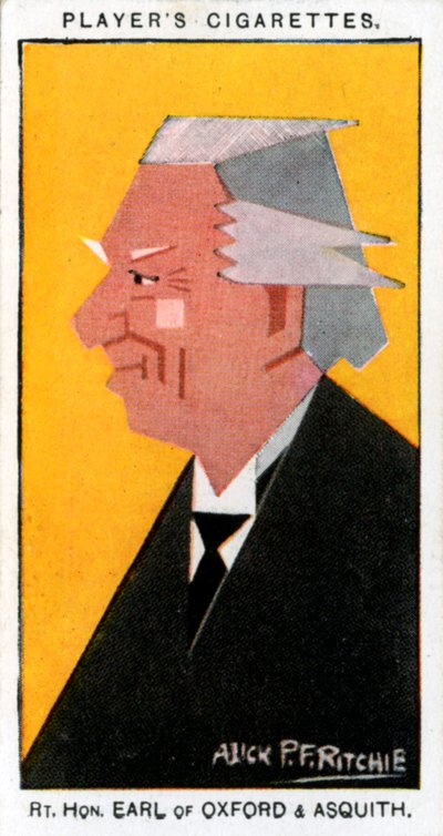 Herbert Henry Asquith, 1. jarl av Oxford og Asquith, britisk statsminister, 1926. av Alick P. F. Ritchie