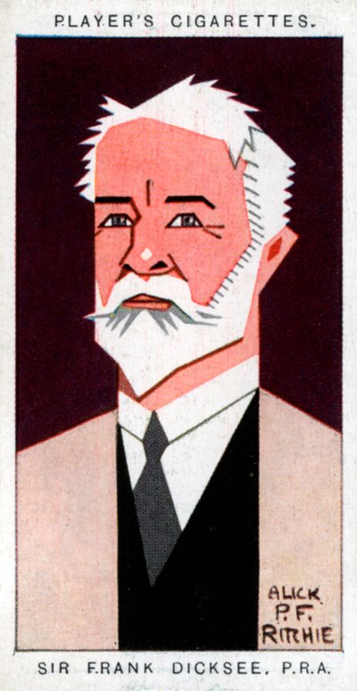 Sir Francis Bernard Dicksee , britisk maler, 1926. av Alick P. F. Ritchie