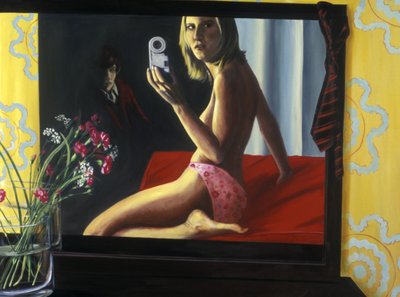 Undertøy, 2000 (akryl på lerret) av Alix Contemporary Artist Soubiran Hall