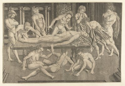De beining van guttmelta de narni av Allaert Claesz. (attributed to)