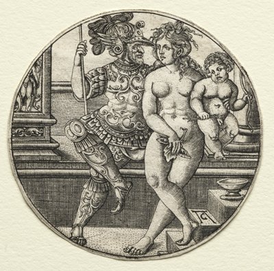 Mars, Venus og Amor av Allaert Claesz