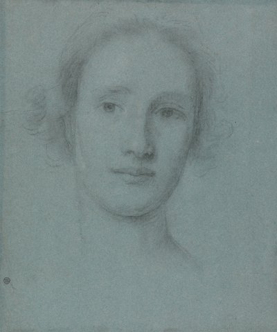 Hode av en ung kvinne av Allan Ramsay