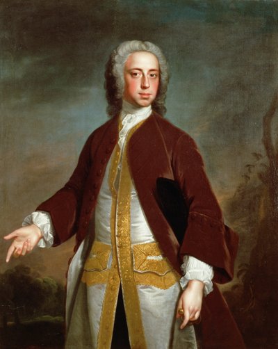 Portrett av Lord Sherard Manners, sjette sønn av hertugen av Rutland, før 1742 av Allan Ramsay