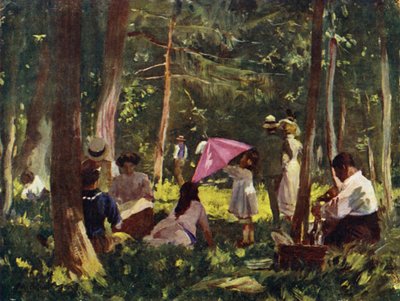 Paris: A Corner in the Bois (farge litho) av Allan Stewart