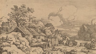 Snekkerhytte, sannsynligvis ca. 16451656. av Allart van Everdingen