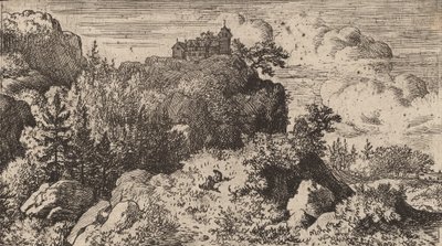 Firs in the Defile, sannsynligvis ca. 16451656. av Allart van Everdingen