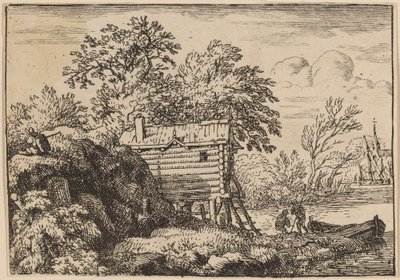 Fiskerhytte av Allart van Everdingen