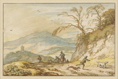 Fjellandskap av Allart van Everdingen