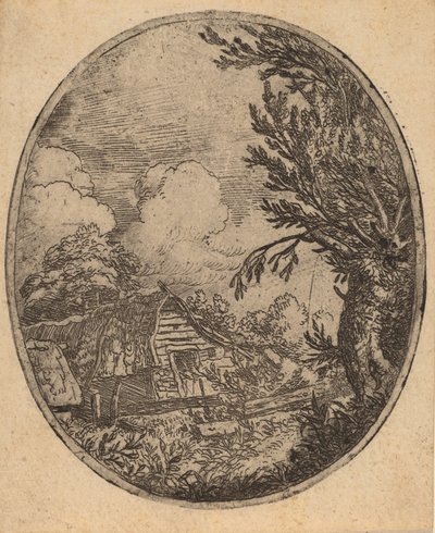 Hamlet between the Trees, sannsynligvis ca. 16451656. av Allart van Everdingen
