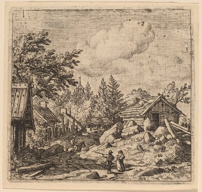 Hamlet på fjellgrunn av Allart van Everdingen