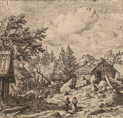 Hamlet on Mountainous Ground, sannsynligvis ca. 16451656. av Allart van Everdingen