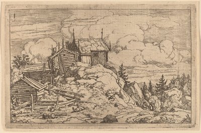 Hamlet on a Hill av Allart van Everdingen