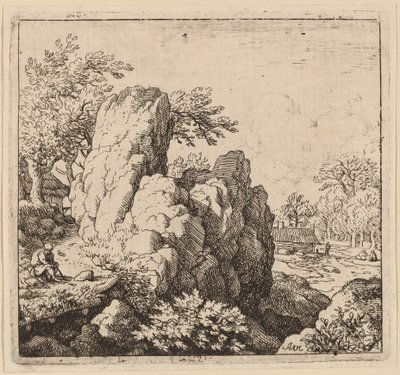 Stor stein, sannsynligvis ca. 16451656. av Allart van Everdingen