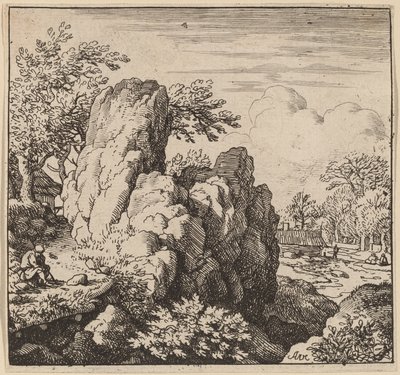 Stor stein, sannsynligvis ca. 16451656. av Allart van Everdingen