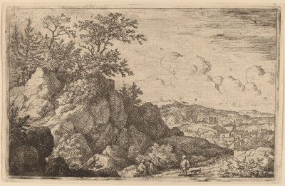 Bonde med hunden sin, sannsynligvis ca. 16451656. av Allart van Everdingen
