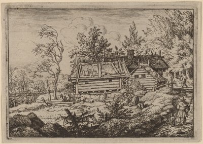Pilgrim med hund av Allart van Everdingen