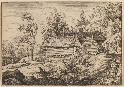 Pilgrim med en hund, sannsynligvis ca. 16451656. av Allart van Everdingen