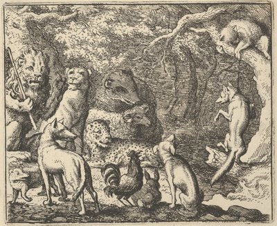 Renard ber om bekjennelse, 1650-75. av Allart van Everdingen