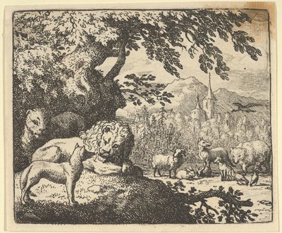 Renard fortsetter med sine løgner, 1650-75. av Allart van Everdingen