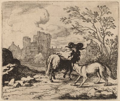 Reynard ber Ram om å levere et dokument av Allart van Everdingen