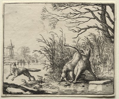 Reynard the Fox: A New Accusation by the Wolf av Allart van Everdingen