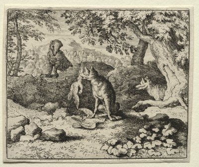 Reynard the Fox: Badger Comes to Warn Reynard av Allart van Everdingen