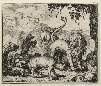 Reynard the Fox: First Complaint of the Wolf. av Allart van Everdingen