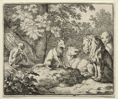 Reynard the Fox: Ytterligere falskt vitnesbyrd fra Reynard. av Allart van Everdingen