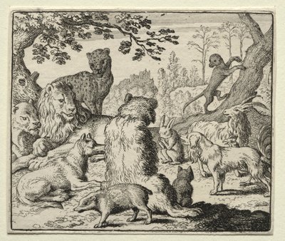 Reynard the Fox: Lion Orders Søk etter Reynard av Allart van Everdingen