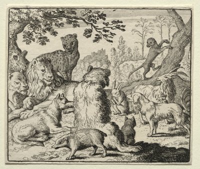 Reynard the Fox: Lion Orders Søk etter Reynard. av Allart van Everdingen