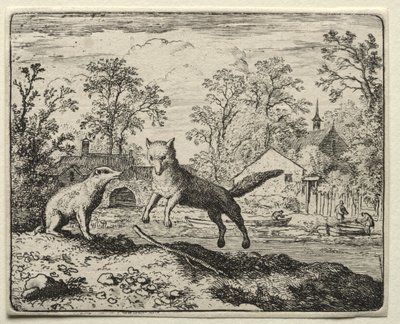 Reynard the Fox: Reynard Doing Penance. av Allart van Everdingen