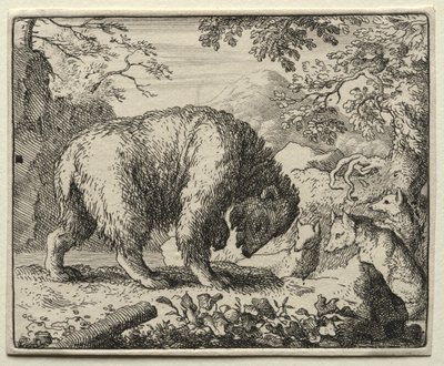 Reynard the Fox: Reynard lover honning til bjørnen. av Allart van Everdingen
