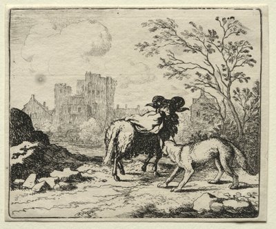Reynard the Fox: Reynard sender en pakke til løven. av Allart van Everdingen