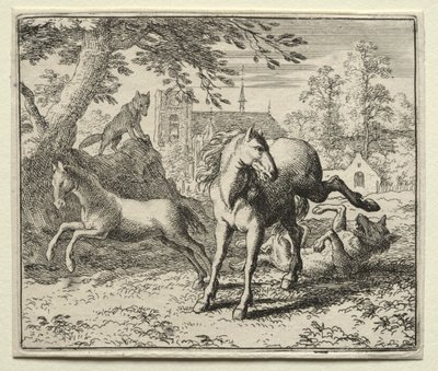 Reynard the Fox: Reynard lurer ulven av Allart van Everdingen