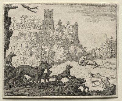 Reynard the Fox: Reynard and the Badger Depart for Court av Allart van Everdingen