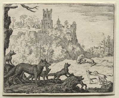 Reynard the Fox: Reynard and the Badger Depart for Court. av Allart van Everdingen