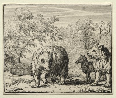 Reynard the Fox: The Freeing of the Wolf and the Bear av Allart van Everdingen