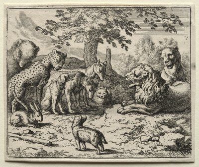 Reynard the Fox: Lions Council. av Allart van Everdingen
