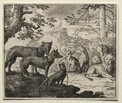 Reynard the Fox: The Relatives of Reynard Leave Court. av Allart van Everdingen