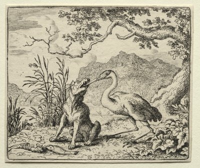 Reynard the Fox: Den utakknemlige ulven. av Allart van Everdingen
