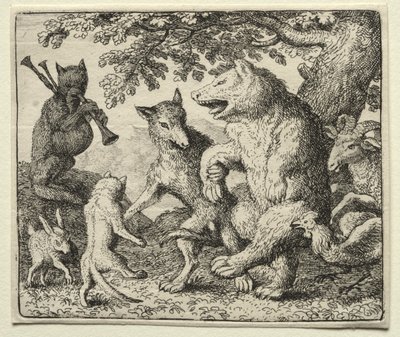 Reynard the Fox: The Wolf and the Bear feirer sin frihet av Allart van Everdingen