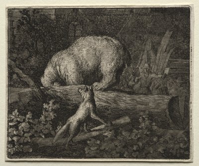 Reynard the Fox: Trapping the Bear av Allart van Everdingen