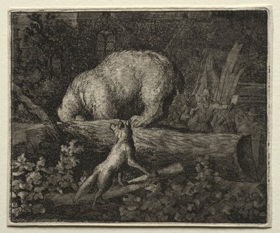 Reynard the Fox: Trapping the Bear. av Allart van Everdingen